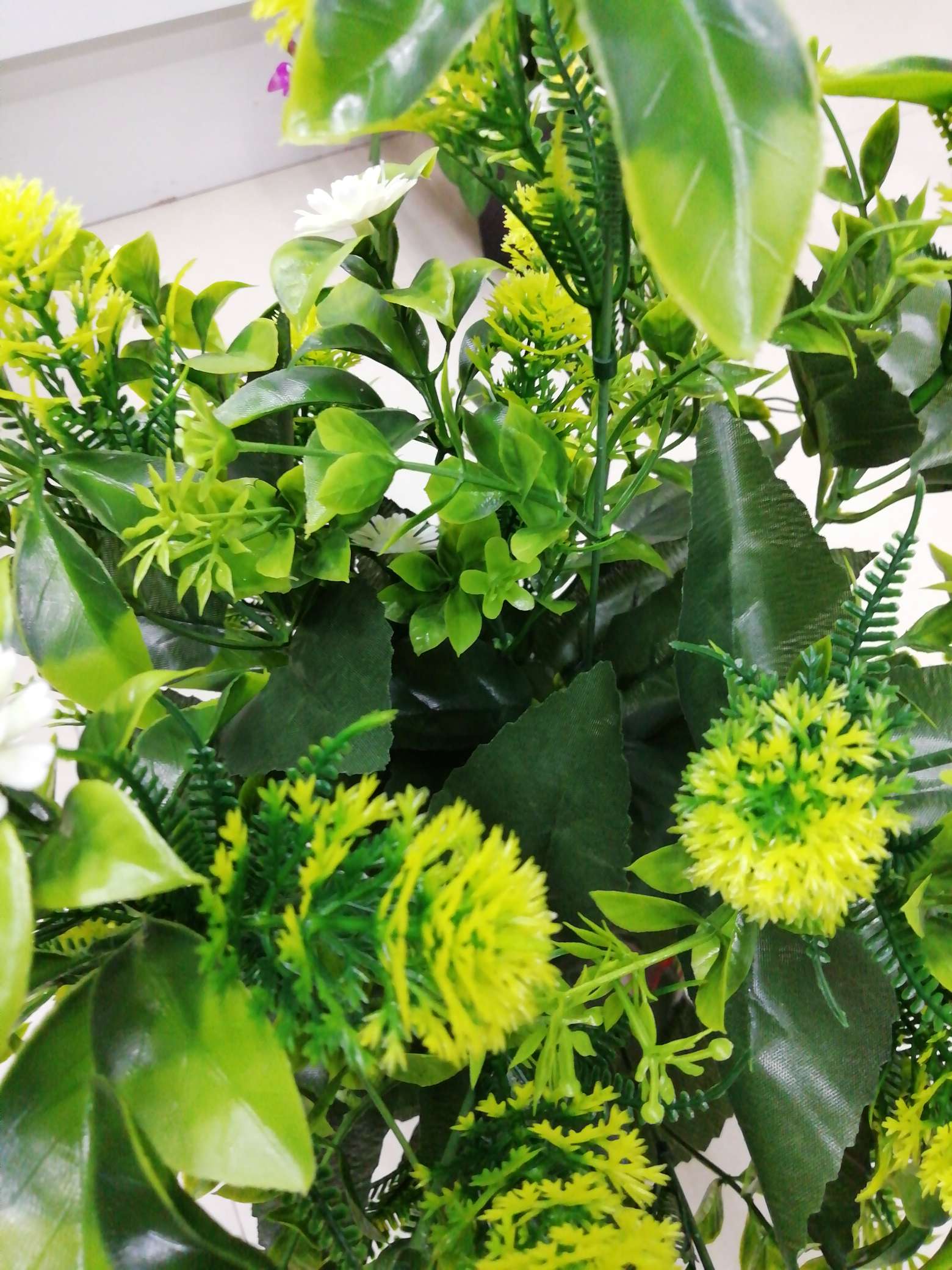 Plastic flowers and plants 18 heads 004