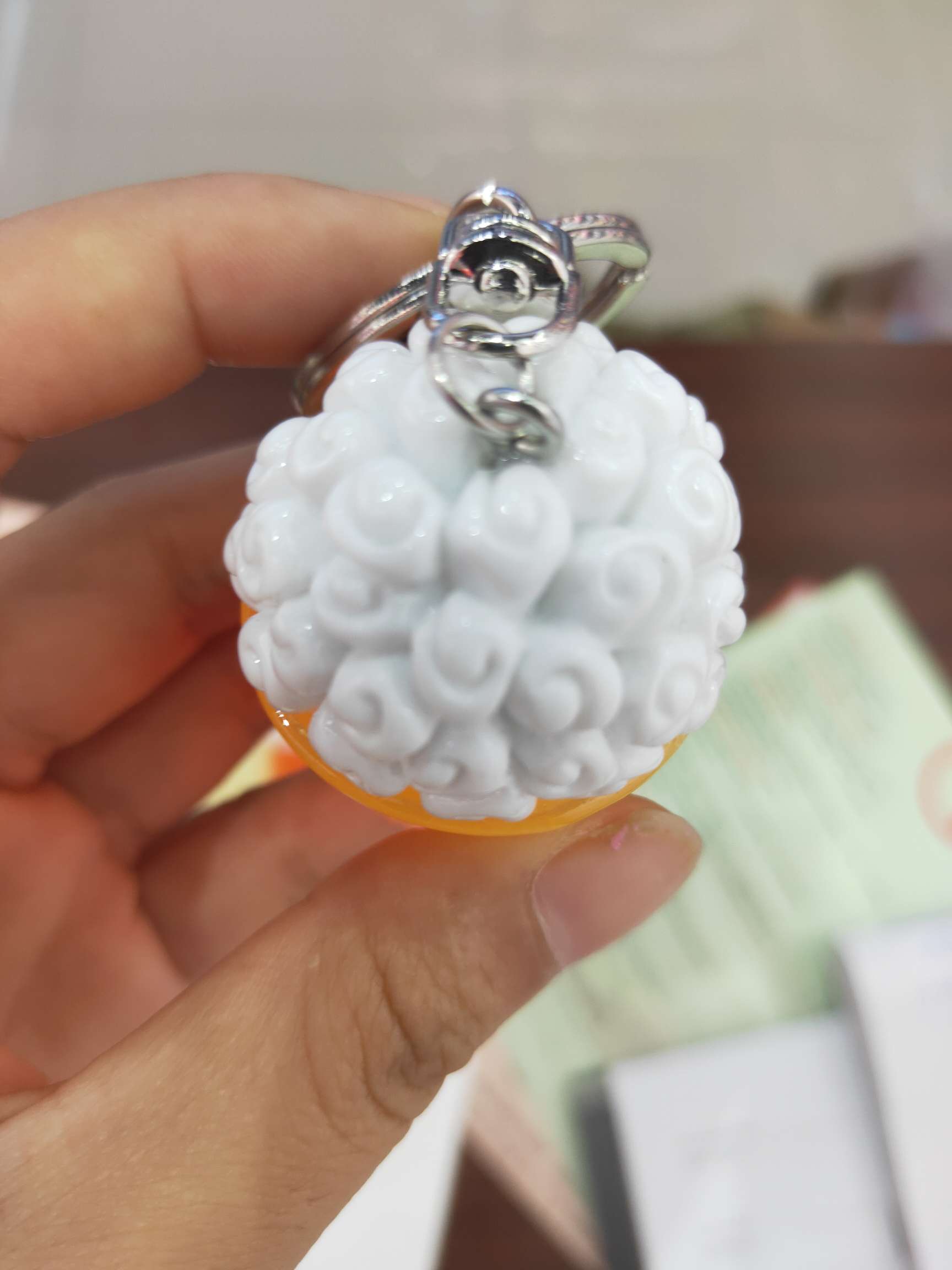 High-End Atmosphere Of The Top Grade Flashing Popcorn Key Chain Pendant Resin Accessories details Picture