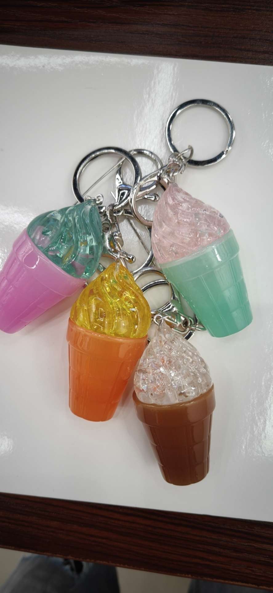 Explosive Powder-Flash Effect Resin Accessories For Ice Cream Keychain Pendant
