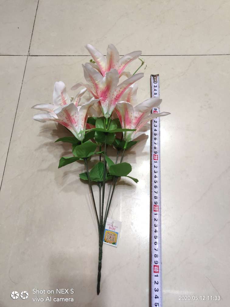Factory direct sales with favorable prices and high-quality artificial flowers of 7-head lilies Application Scenario