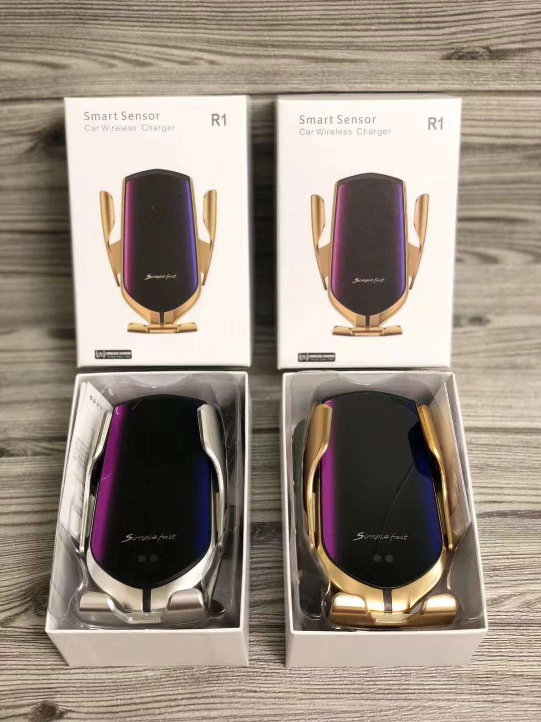 R1无线充智能红外感应车载出风口魔夹R1自动夹紧车载手机支架详情图7