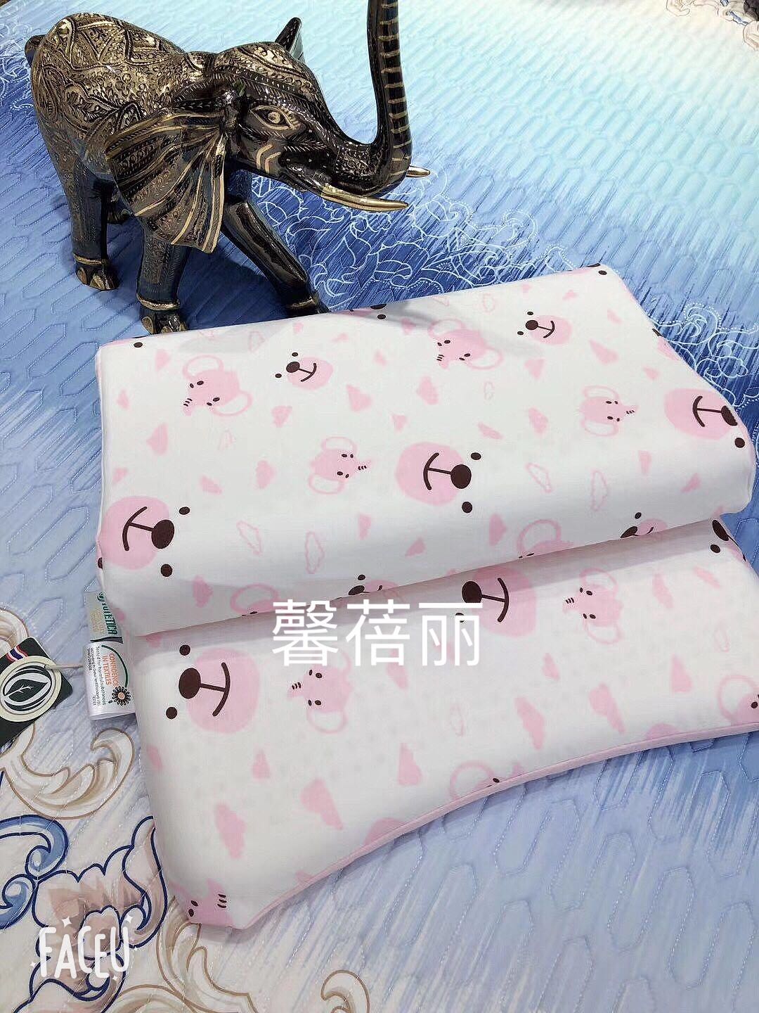 乳胶枕天然乳胶枕🍃 
 品名:针织系列_
 乳胶采用泰国🇹🇭进口原液🌟按照人体工程学设计. 呵护颈椎腰椎.抗菌防产品图