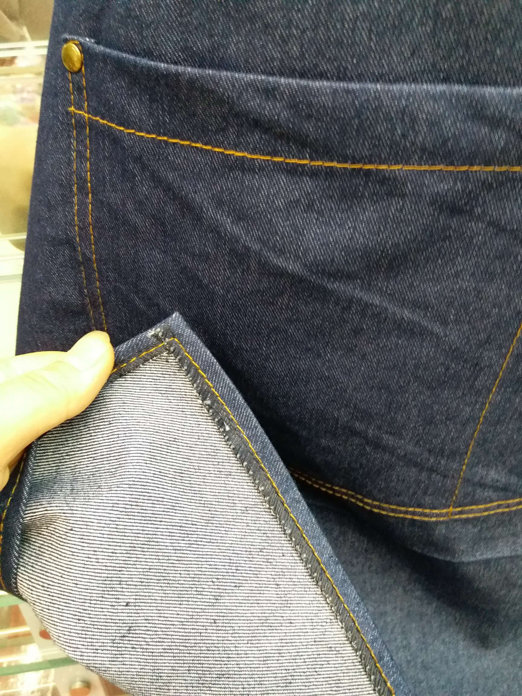 Korean-style adult fashion painted denim apron for baristas, and work apron for Western restaurants and bars Item Picture