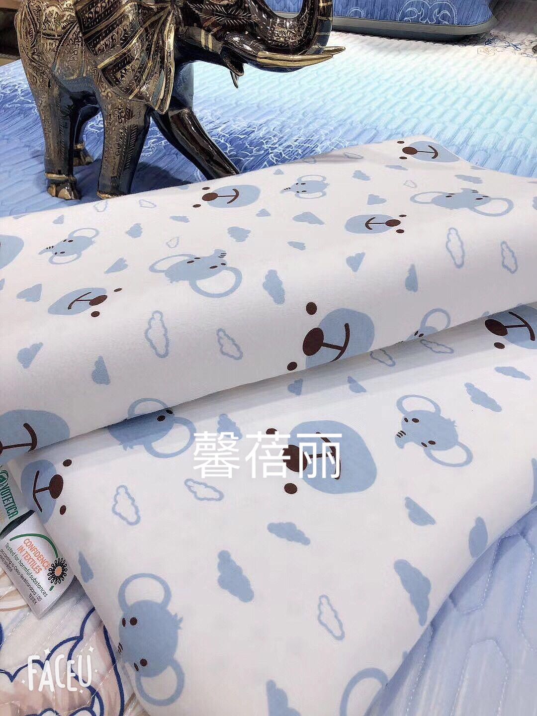 乳胶枕天然乳胶枕🍃 
 品名:针织系列_
 乳胶采用泰国🇹🇭进口原液🌟按照人体工程学设计. 呵护颈椎腰椎.抗菌防细节图