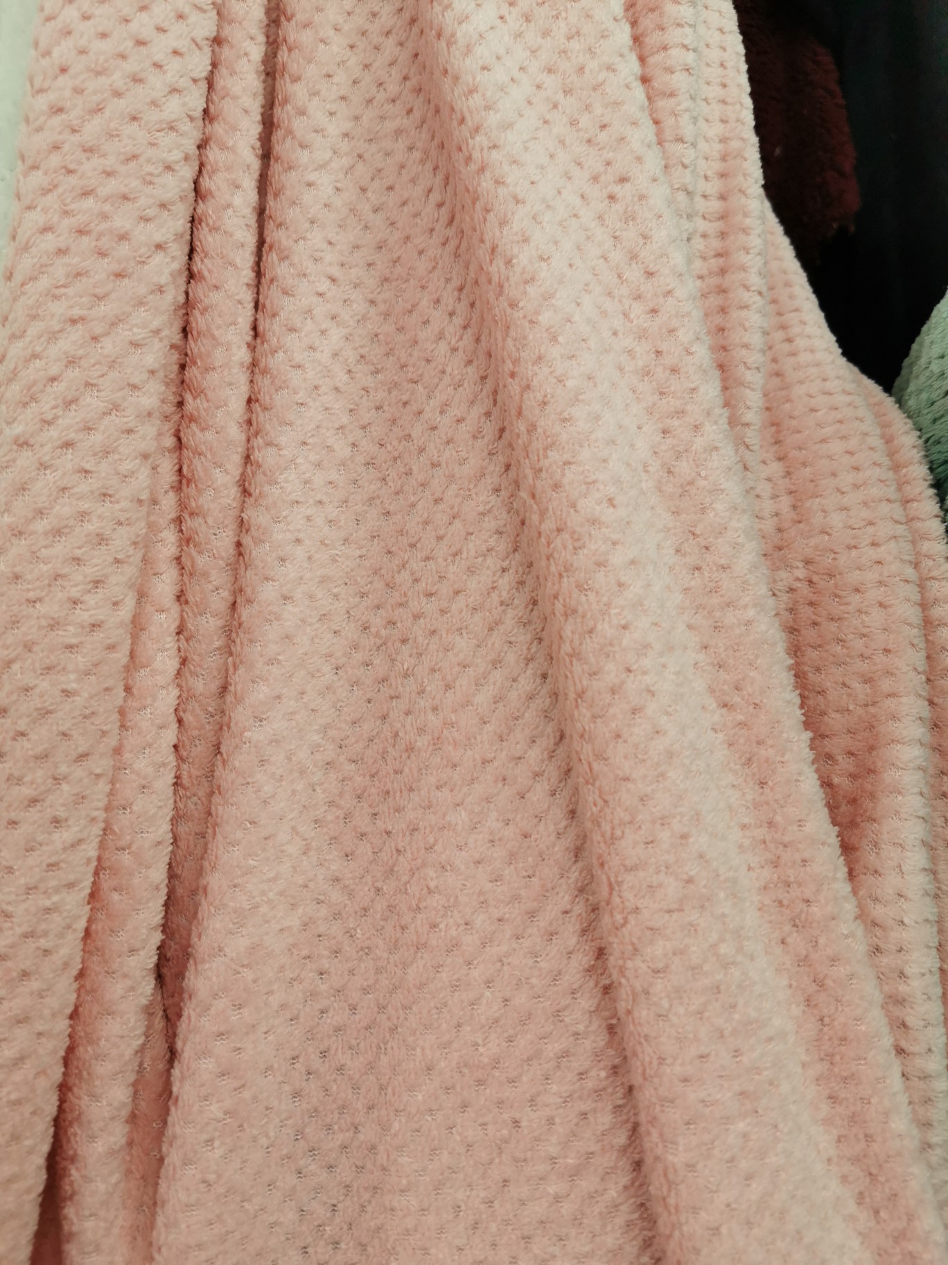 Coral double-sided fleece