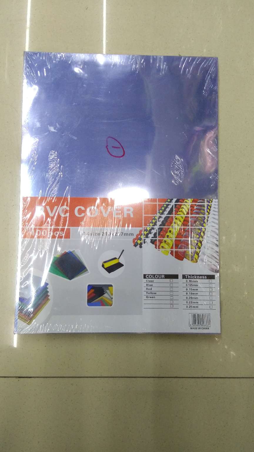 PvC film, transparent binding film, transparent cover