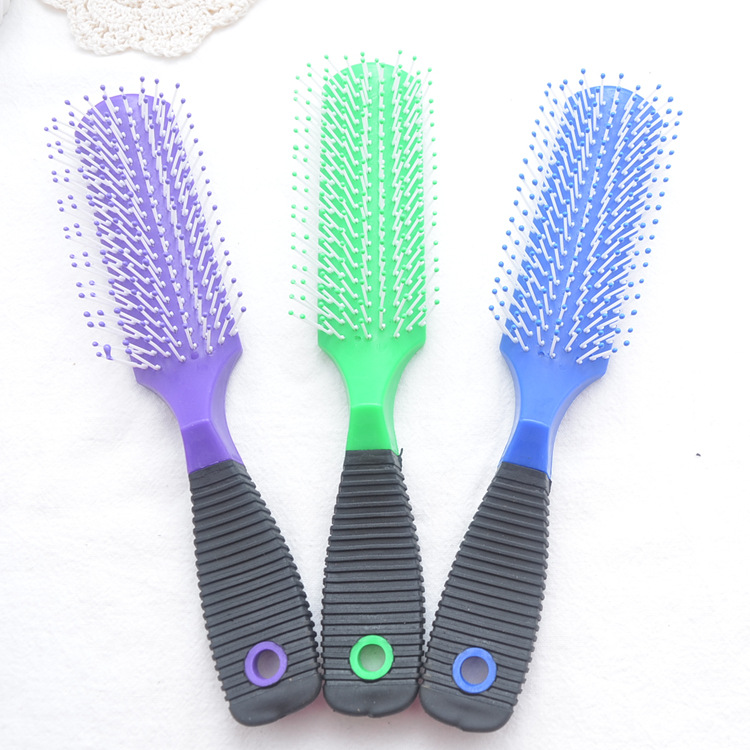 8543梳子外贸热销直发梳塑料包胶梳子产品图