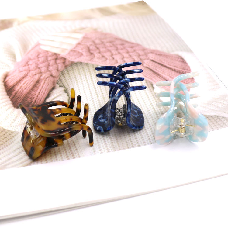 Japanese Explosive Hairpin Headwear Grab Acetic Acid Plate Hair Grab Acetic Acid Leopard Top Clip Hair Clip Hair Accessories Custom Wholesale undefined