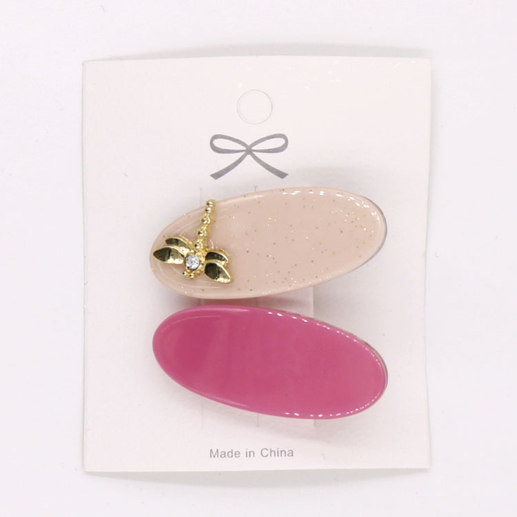 Candy Color Acetic Acid Hairpin Transparent Plastic Duck Beak Hairpin Set Side Clip Multi-Color Combination Custom Made undefined