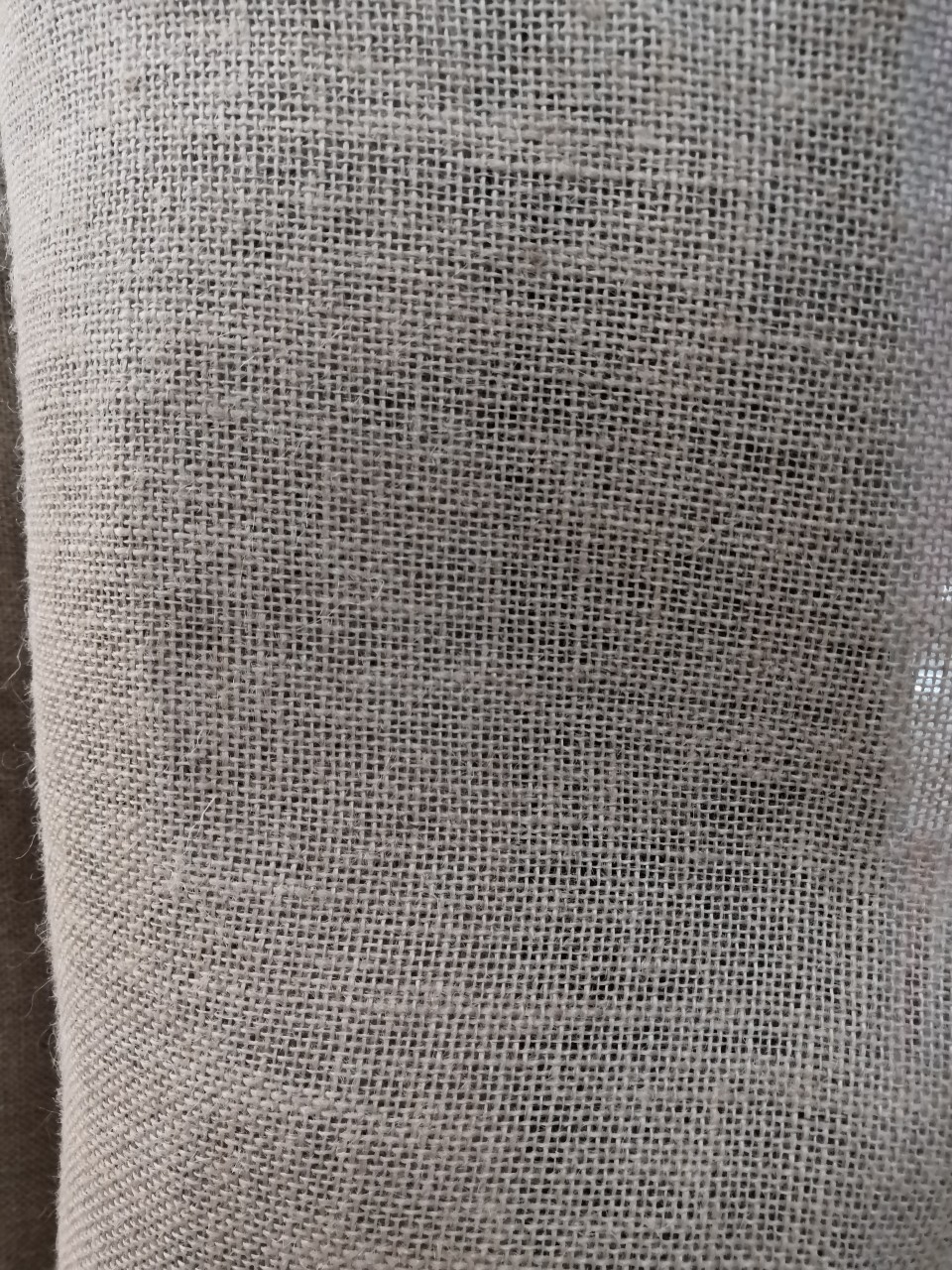 Factory direct sales of natural all-linen fabric for handicrafts and luggage in stock