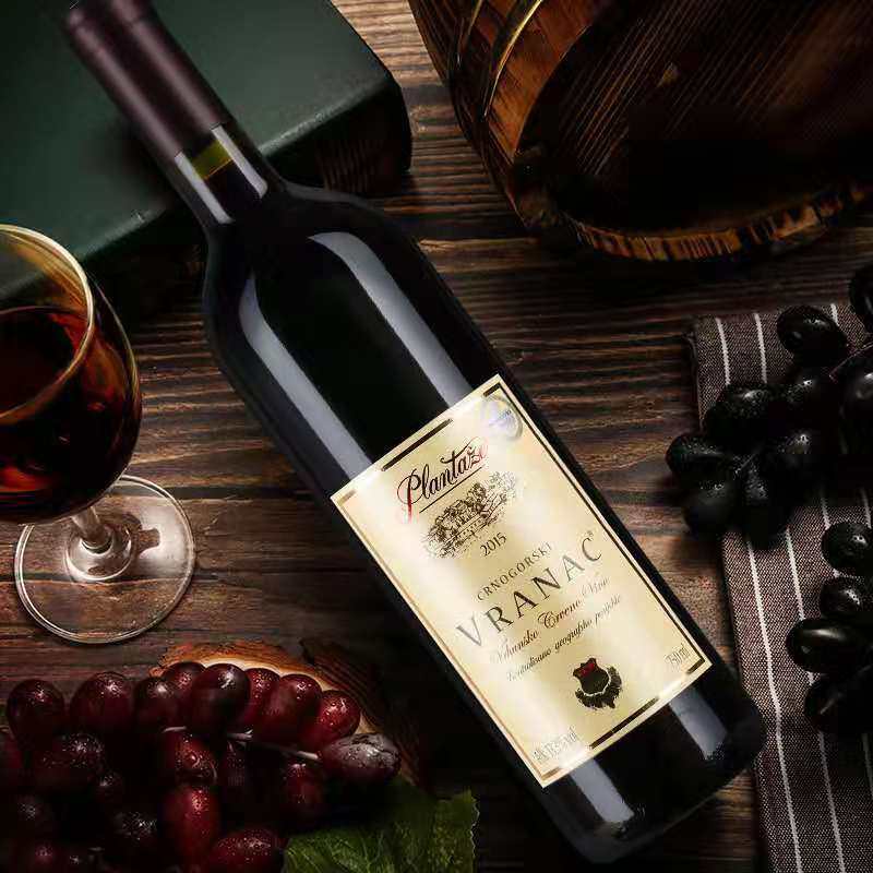 欧洲黑山维拉干红葡萄酒单支VRANAC威尔娜原装进口细节图