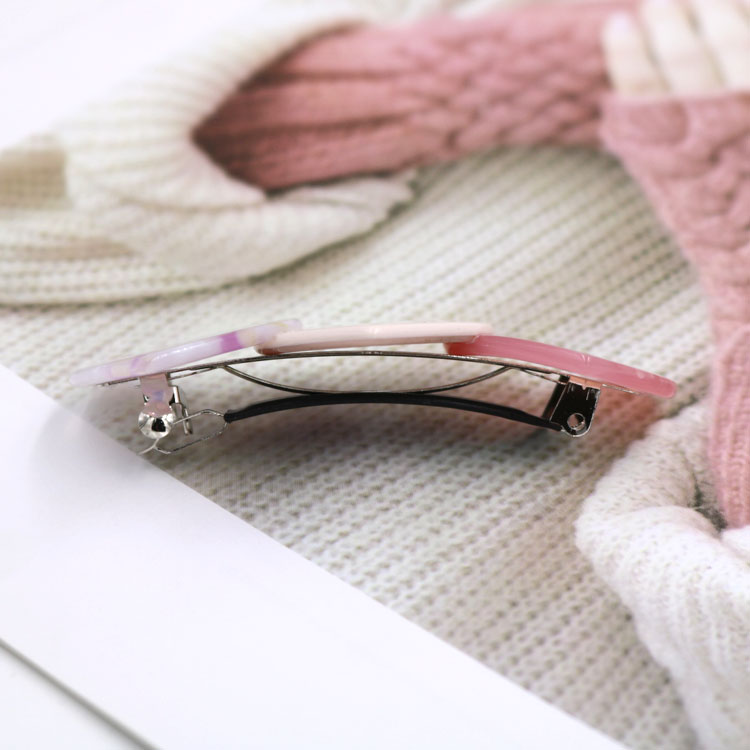 Manufacturer Hairpin South Korea Dongdaemun Spring Clip Love Cross Clip Steel Clip Acetic Acid Top Clip Heart Tie Pony Tail Clip Hairpin Three-Color Match Color undefined