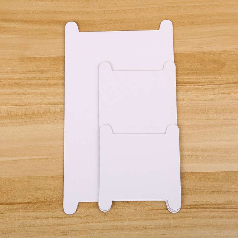 Elegant packaging card with lace punch and elastic tape wrapped