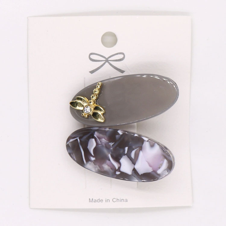 Candy Color Acetic Acid Hairpin Transparent Plastic Duck Beak Hairpin Set Side Clip Multi-Color Combination Custom Made undefined