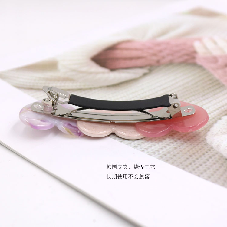 Manufacturer Hairpin South Korea Dongdaemun Spring Clip Love Cross Clip Steel Clip Acetic Acid Top Clip Heart Tie Pony Tail Clip Hairpin Three-Color Match Color undefined