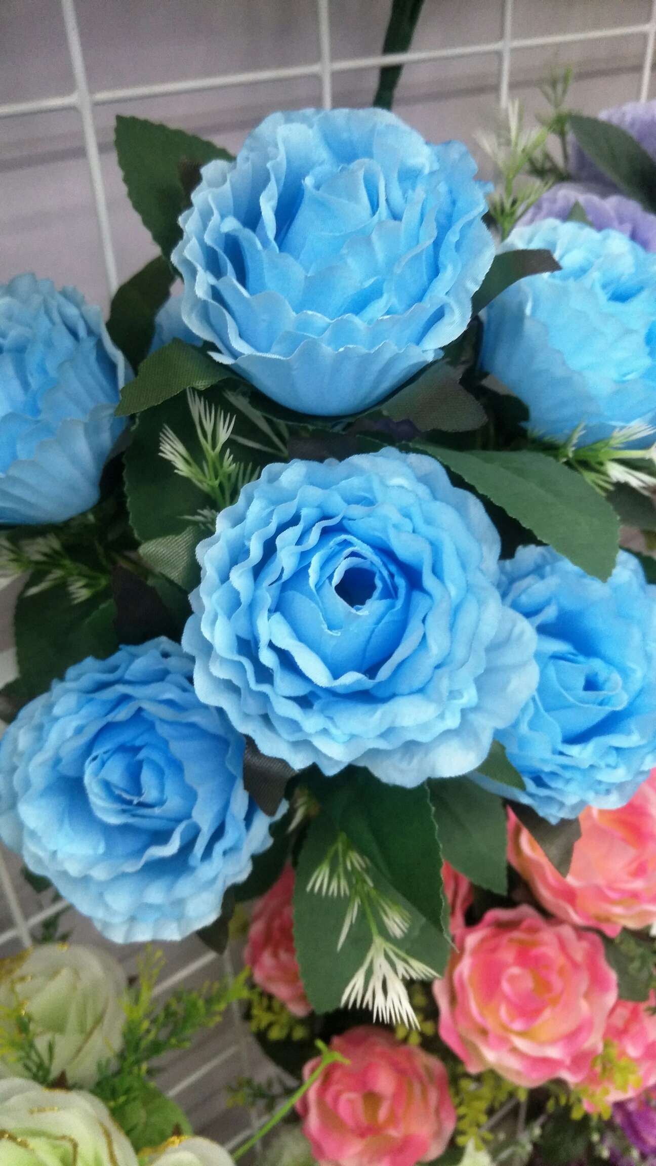 Fumin Silk Flower Factory's new 7-head tea jiu is available in multiple colors Specification image