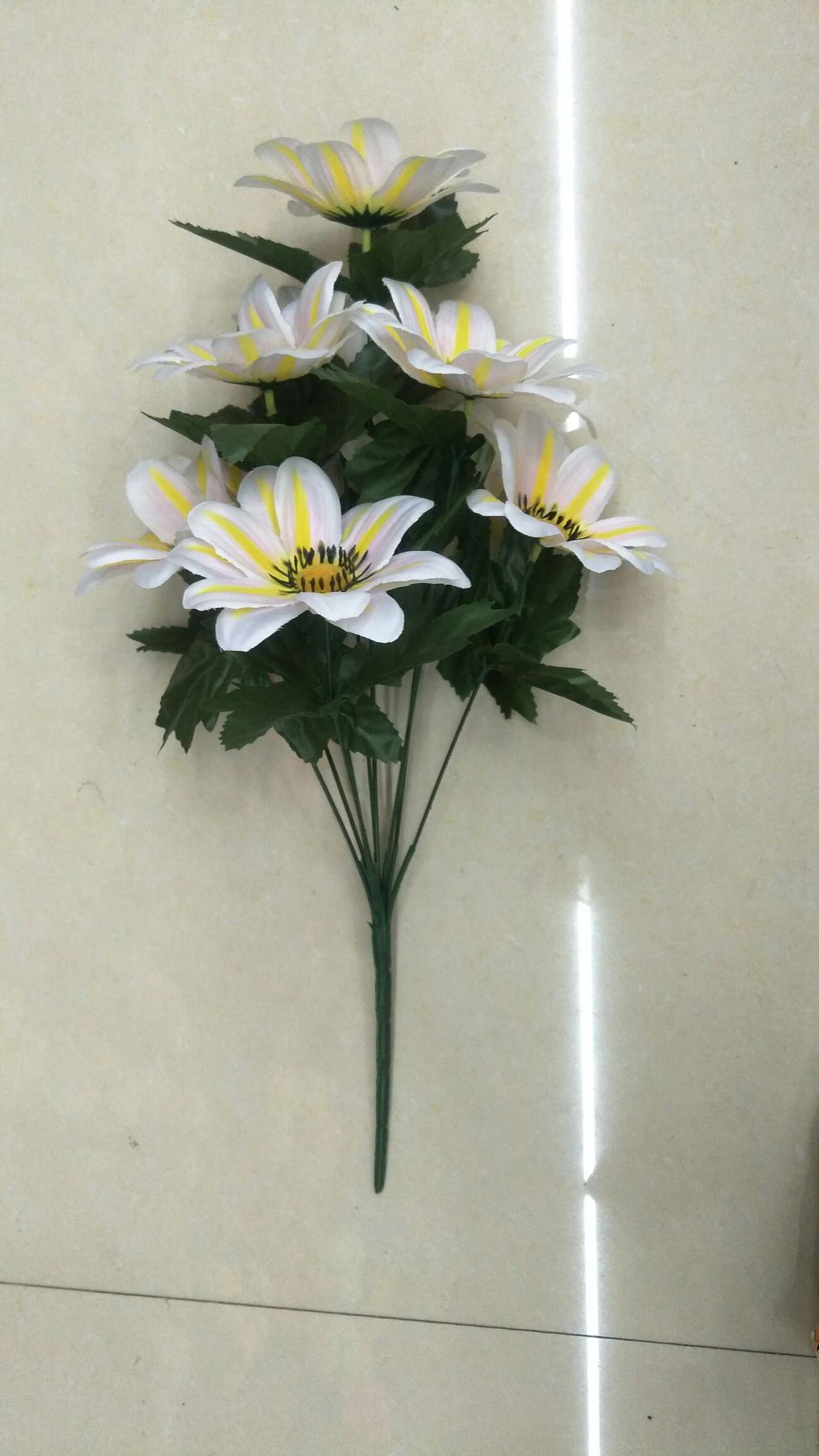 9-head silk-screened cherry blossom artificial flower living room display undefined