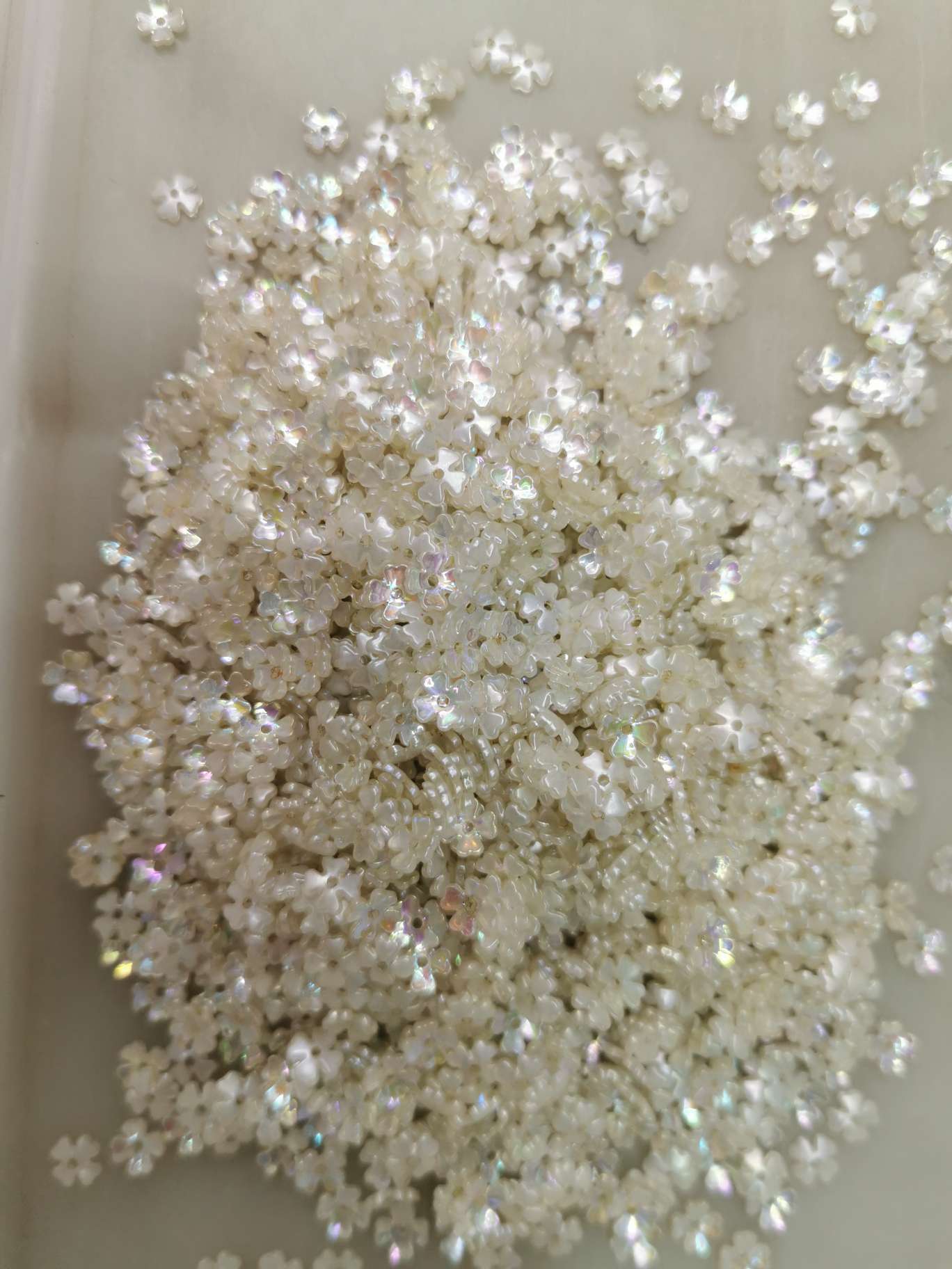 四叶花珍珠配件网红爆款青岛珍珠饰品配件60
