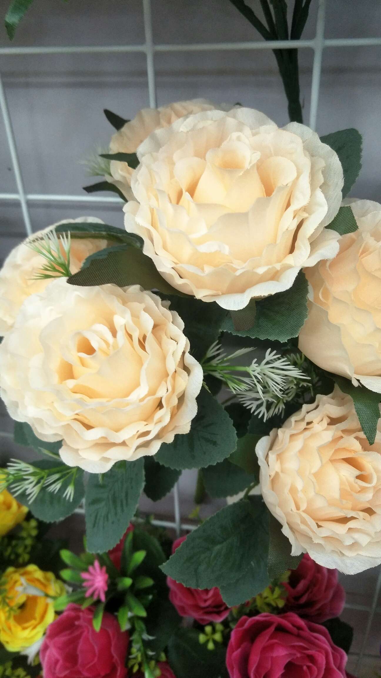 Fumin Silk Flower Factory's new 7-head tea jiu is available in multiple colors details Picture