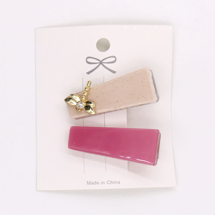 Candy Color Acetic Acid Hairpin Transparent Plastic Duck Beak Hairpin Set Side Clip Multi-Color Combination Custom Made undefined