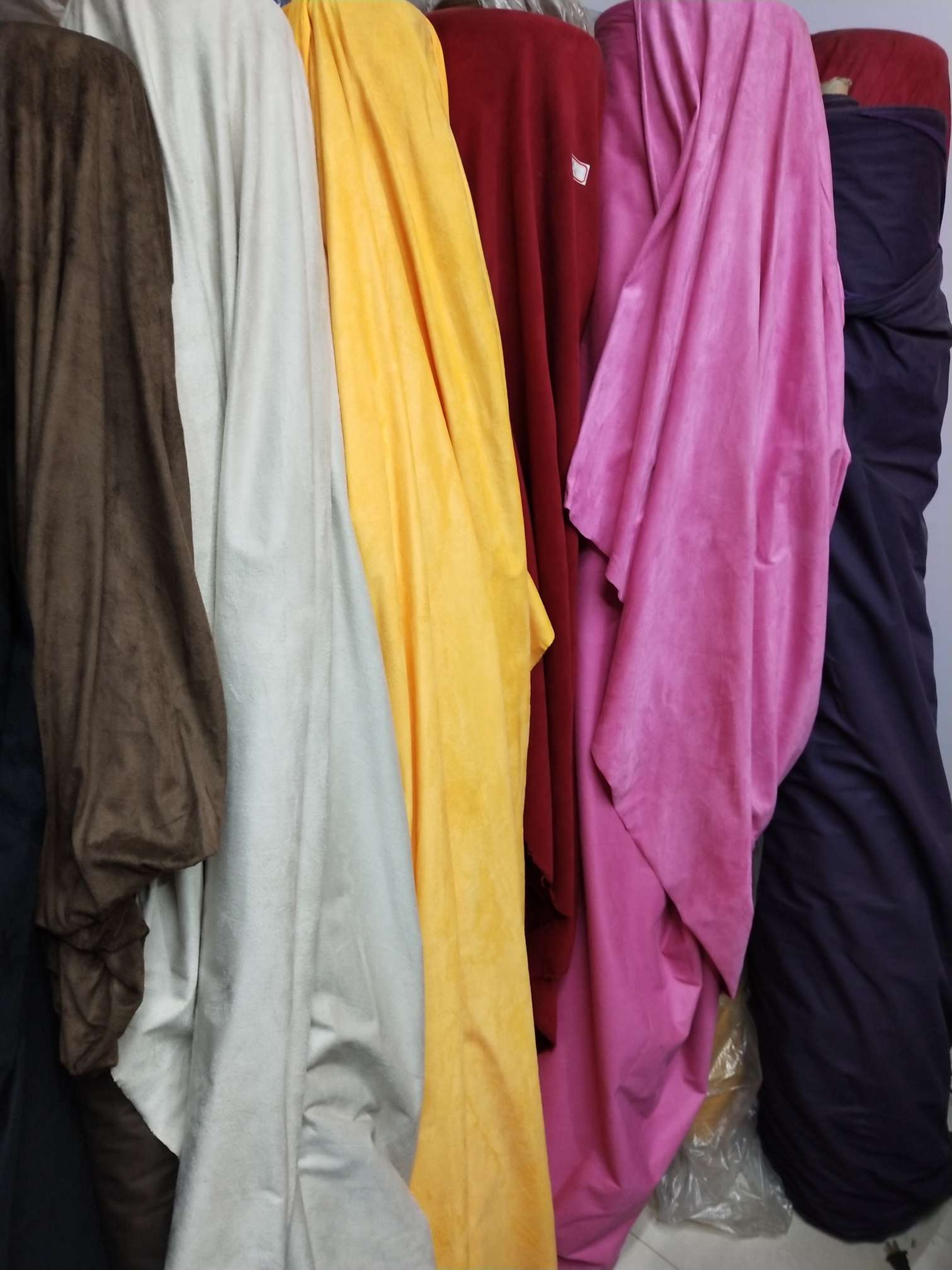 Woven deerskin velvet fabric for clothing, shoes, hats and handicrafts details Picture