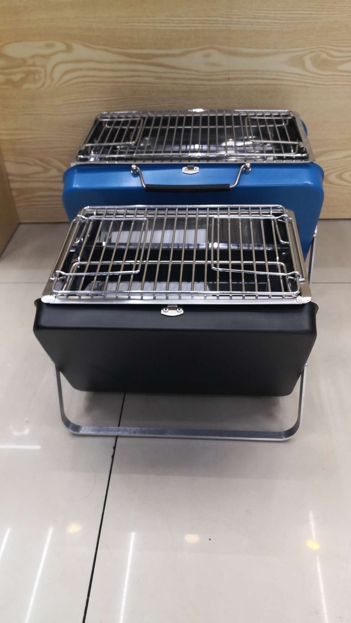 Briefcase grill folding box portable grill new grill thickened stainless steel Japanese oven thumbnail