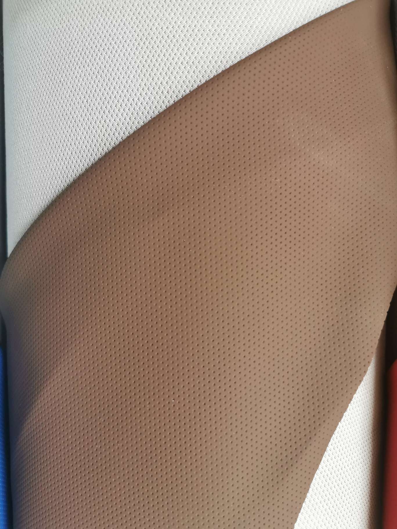 PVC artificial leather automotive leather matte semi-perforated textured widened fabric undefined