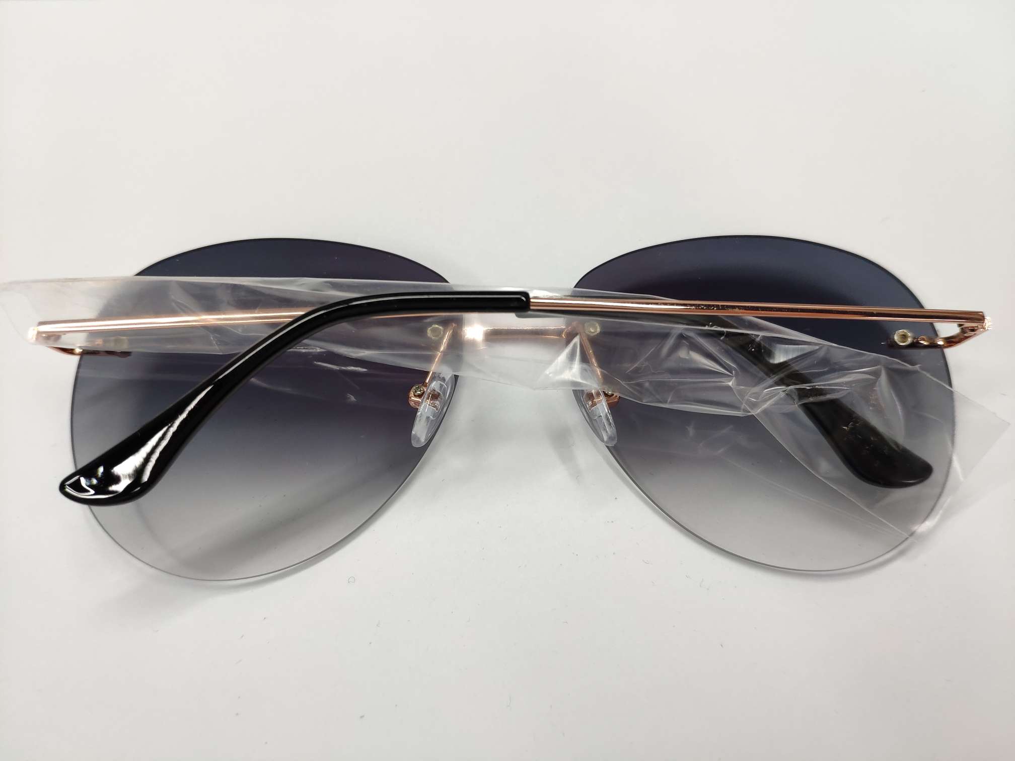 Round-framed edgeless safety coated lens sunglasses polarizing glasses details Picture