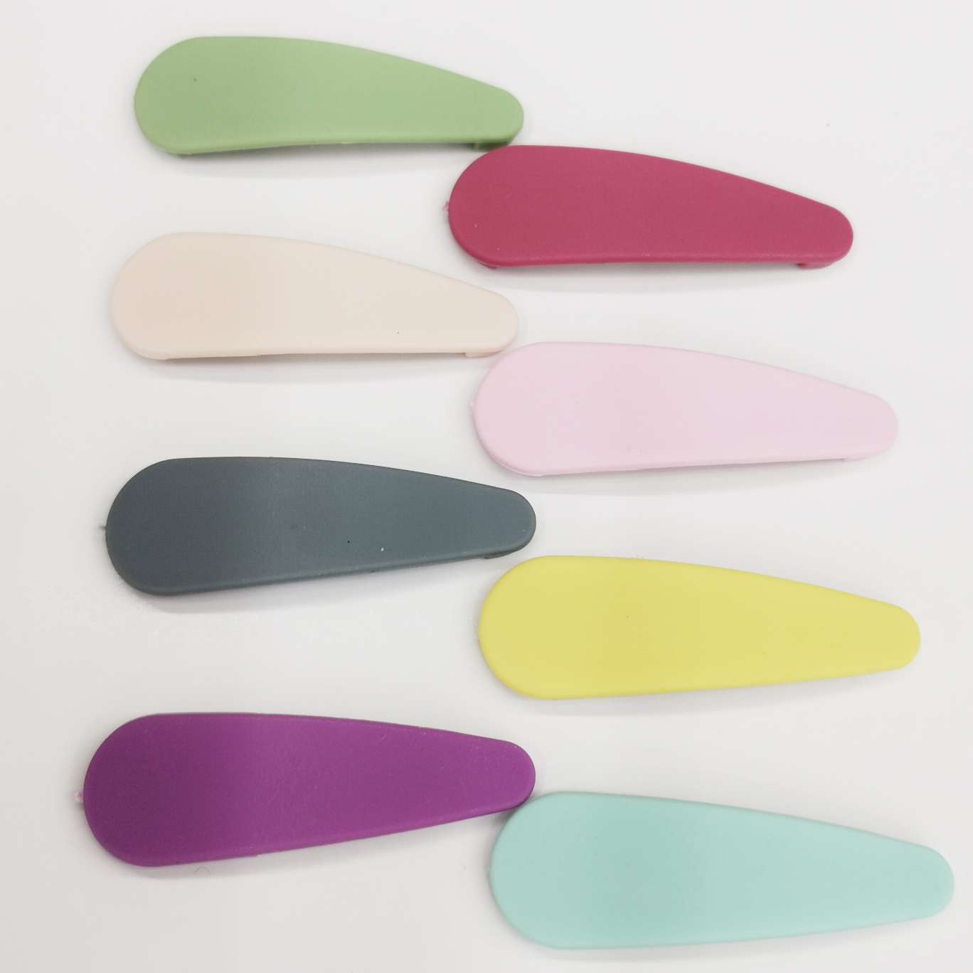 5Cm Solid Shell Drop Clip Diy Hair Accessories Color Frosted Hair Clip Children's Clip Bb Clip Handmade Materials Korean Version Candy Color Bangs Clip