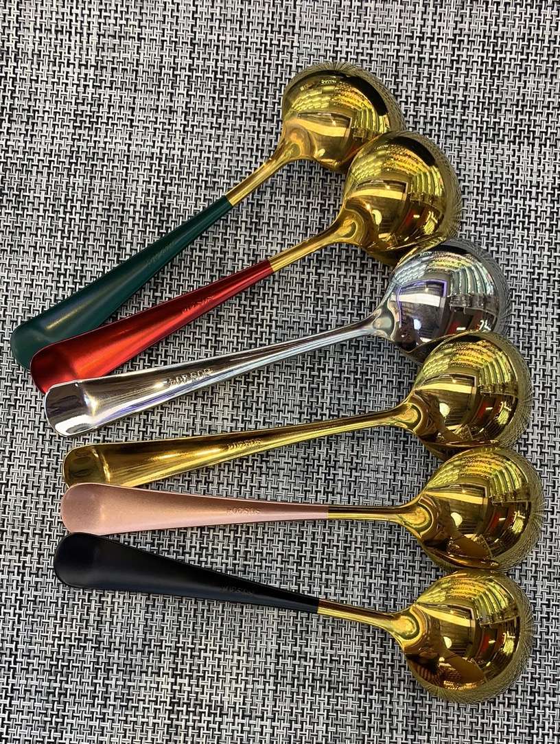 304不锈钢勺子创意可爱长柄圆头韩式勺子调羹细节图