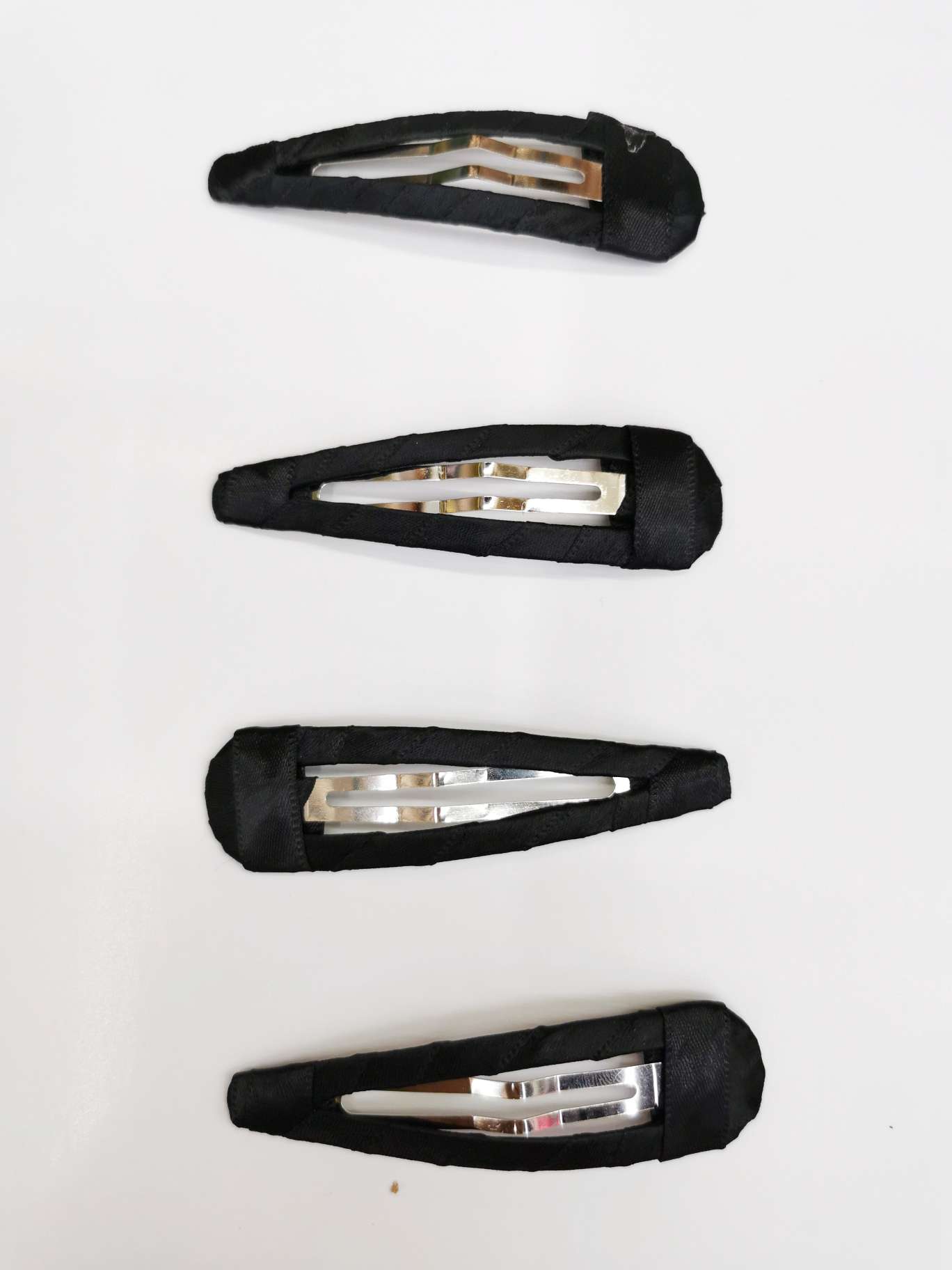 8Cm Wrap Cloth Drop Clip Black Bb Clip Diy Hair Accessories Handcrafted Hair Clip Material details Picture