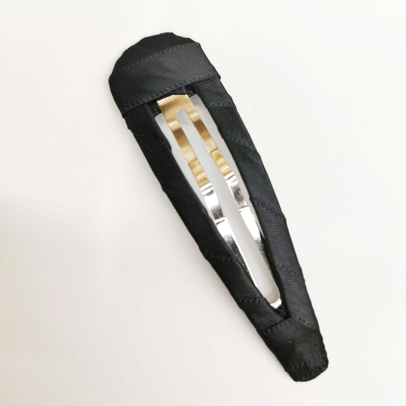 8Cm Wrap Cloth Drop Clip Black Bb Clip Diy Hair Accessories Handcrafted Hair Clip Material Item Picture