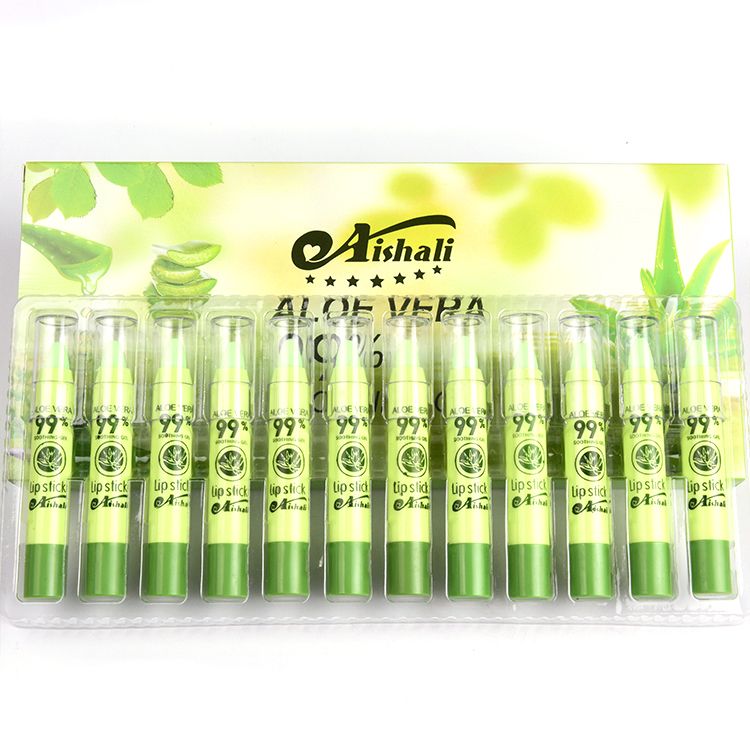 12 boxed aloe vera lipstick pens Specification image