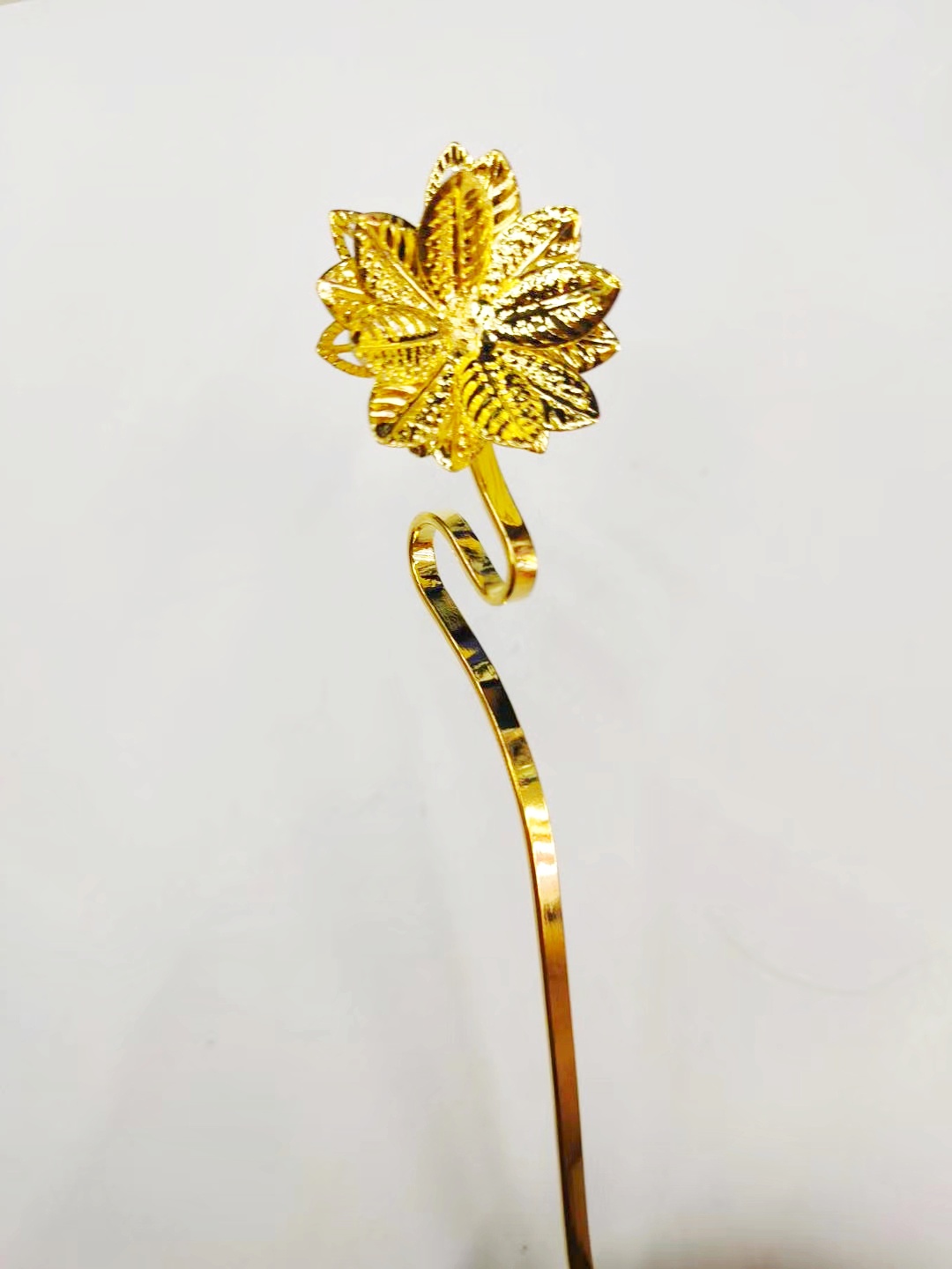 高档古风款饰品配件新娘发簪材料金色发梳DIY汉服发饰盘发头饰凤冠步摇详情图9