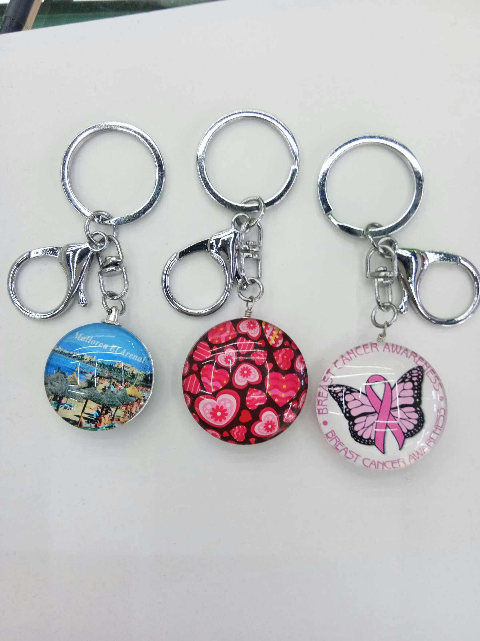 Glass texture key chain thumbnail
