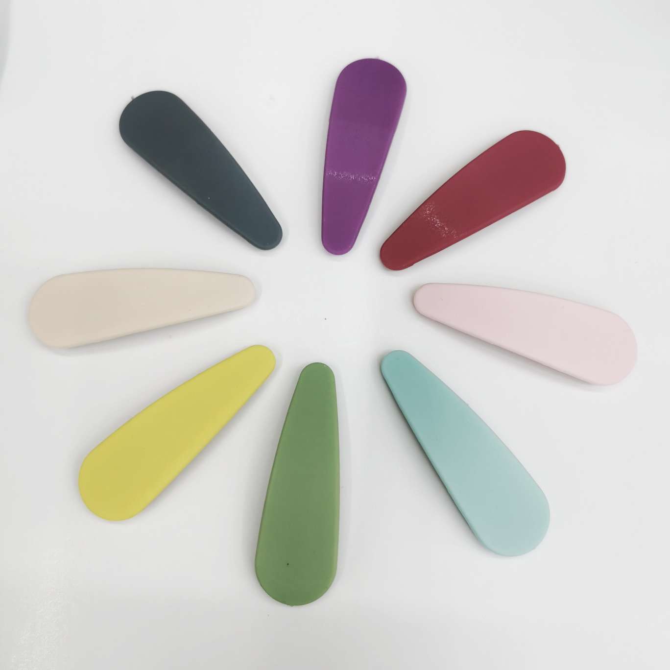 5Cm Solid Shell Drop Clip Diy Hair Accessories Color Frosted Hair Clip Children's Clip Bb Clip Handmade Materials Korean Version Candy Color Bangs Clip undefined