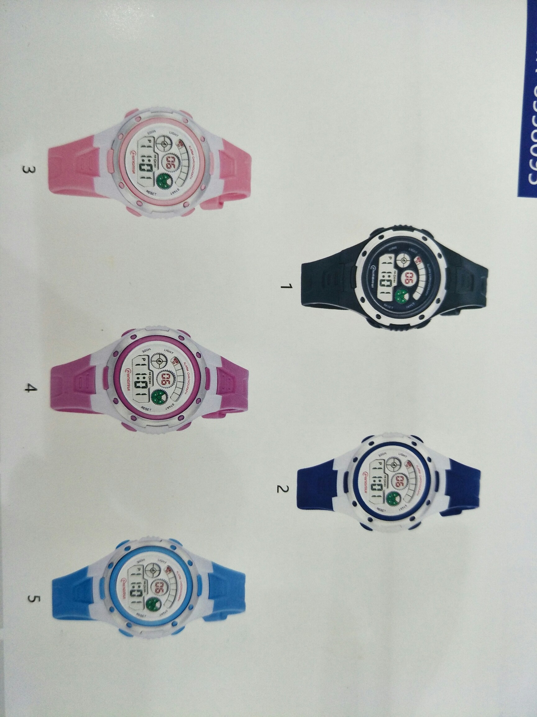MIngRui Electronic Watch Children's Casual Outdoor Waterproof Sports Watch 8558 details Picture
