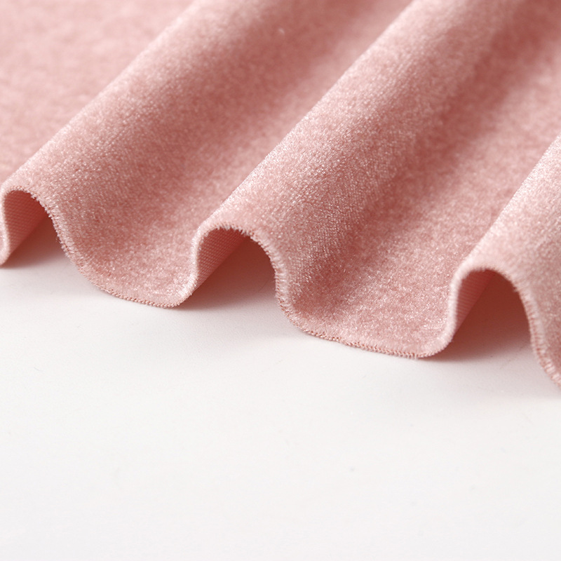 KS Korean velvet, Korean velvet fabric, warp knitted stretch knitted short plush golden velvet, men's and women's tops and pants, home decoration fabric Application Scenario