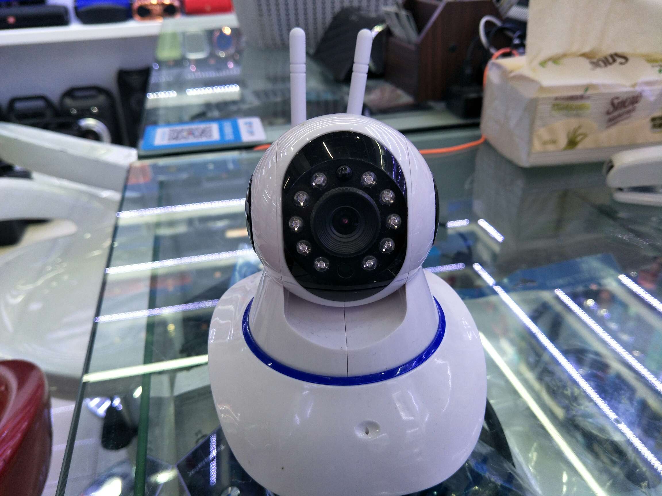 无线360度全景摄像头无线的监控摄像头家用手机远程高清智能连wifi家庭监控器