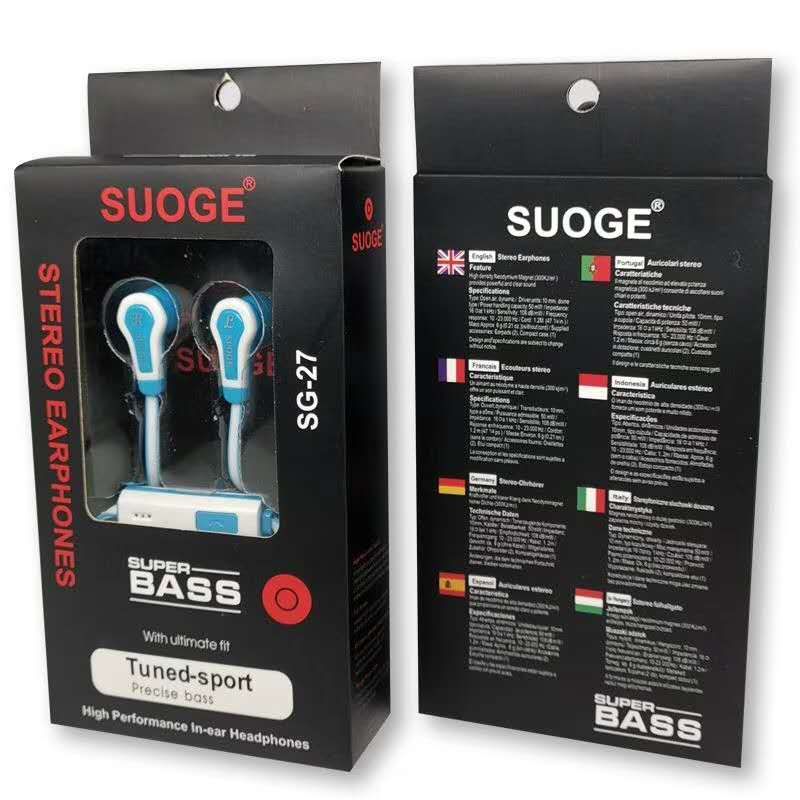 手机专用线控耳机实物图