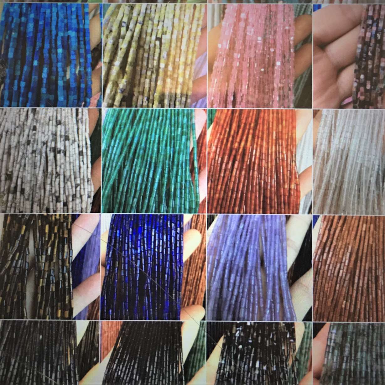 Natural 2*4mm bucket beads, turquoise, green agate, red agate, lapis lazurite, tiger-eye black agate, loose beads, long chain, handcrafted Application Scenario