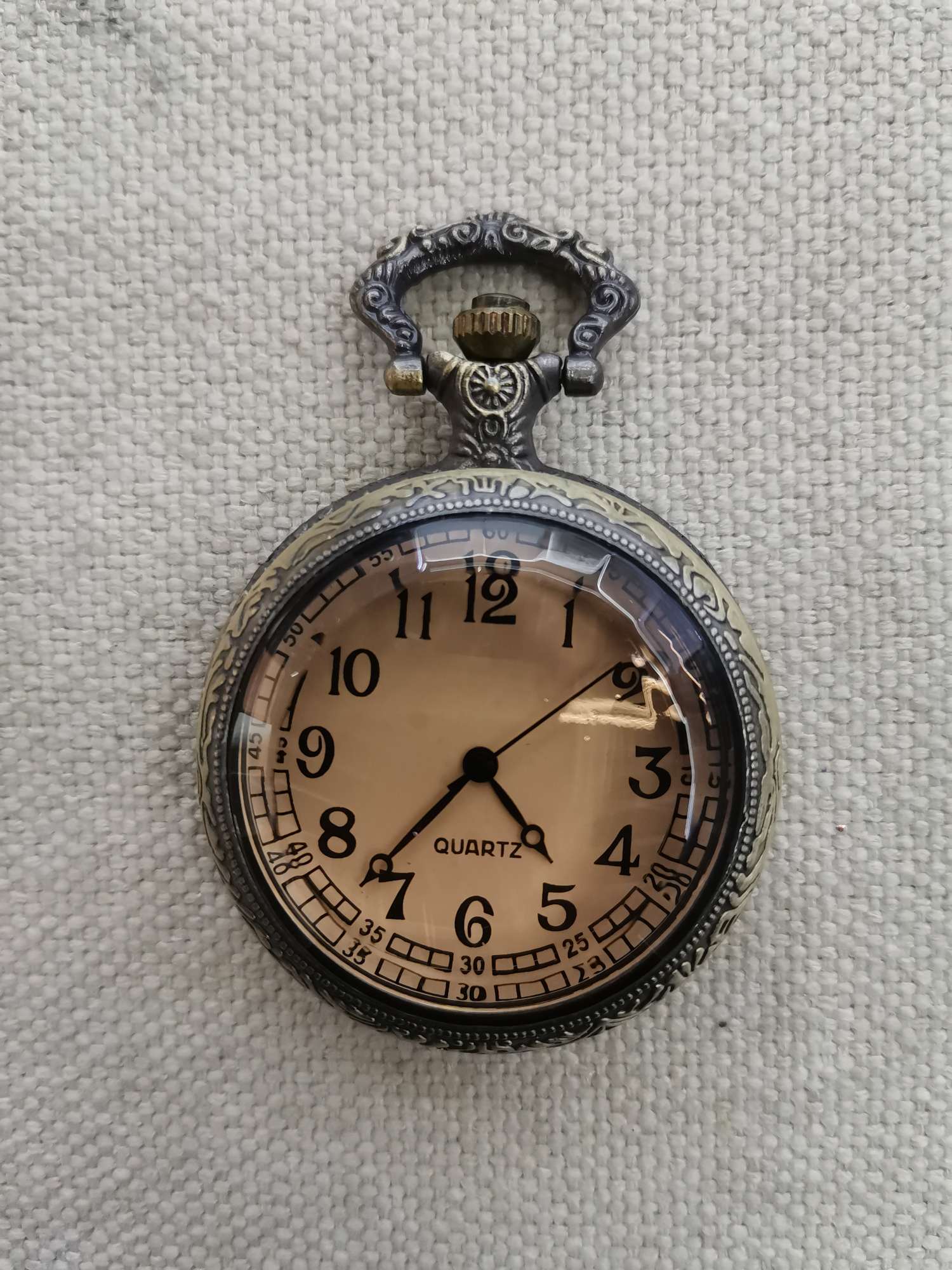 Classic retro, clear, large digital pocket watch, tea face hanging watch, flip cover large dial, male student, middle-aged and elderly watch