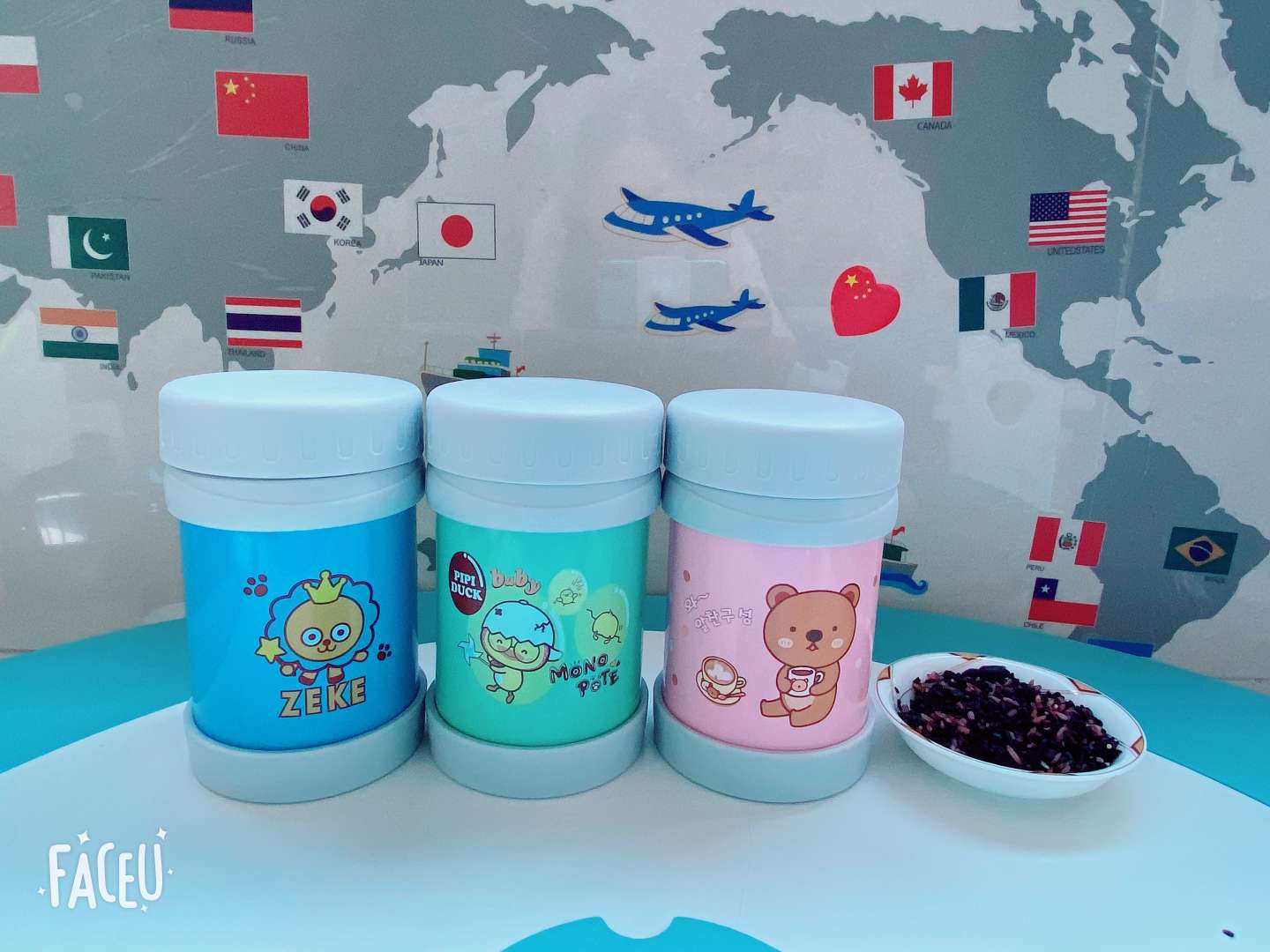 Double layer vacuum stainless steel heat preservation soup pot 500ml cartoon pattern multi-color optional new material accessories thumbnail