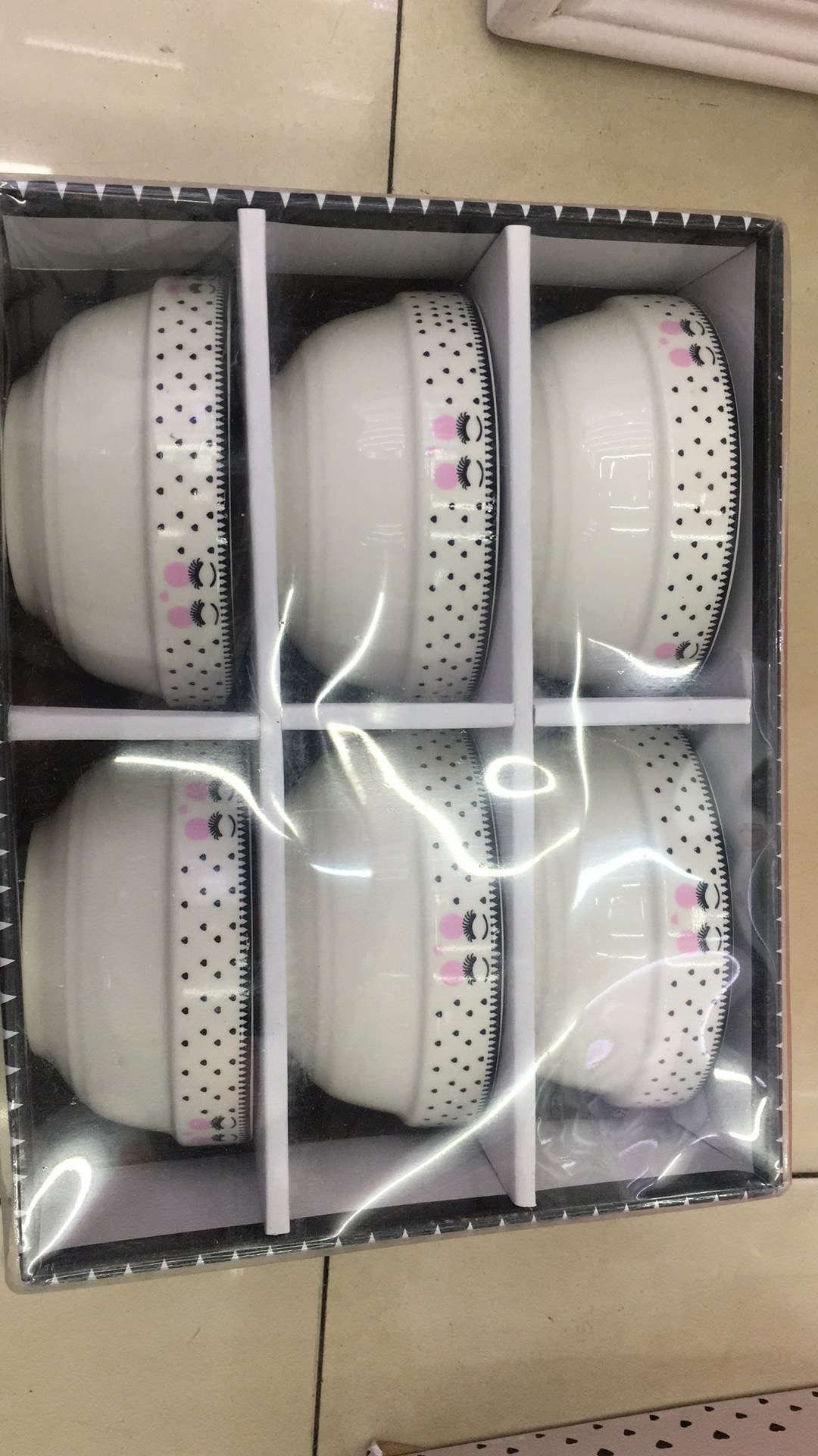 New 6-bowl display box details Picture