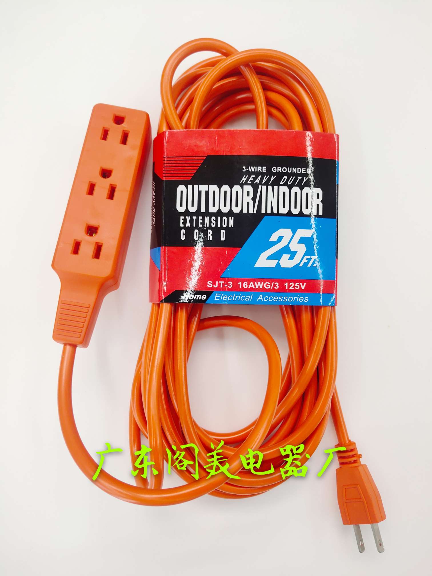 Cable de extensión exterior estándar americano 25FT Specification image