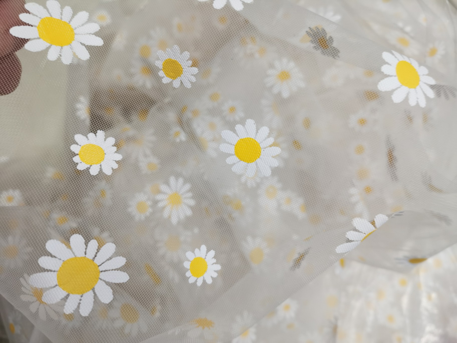 Daisy mesh headwear fabric for clothes details Picture