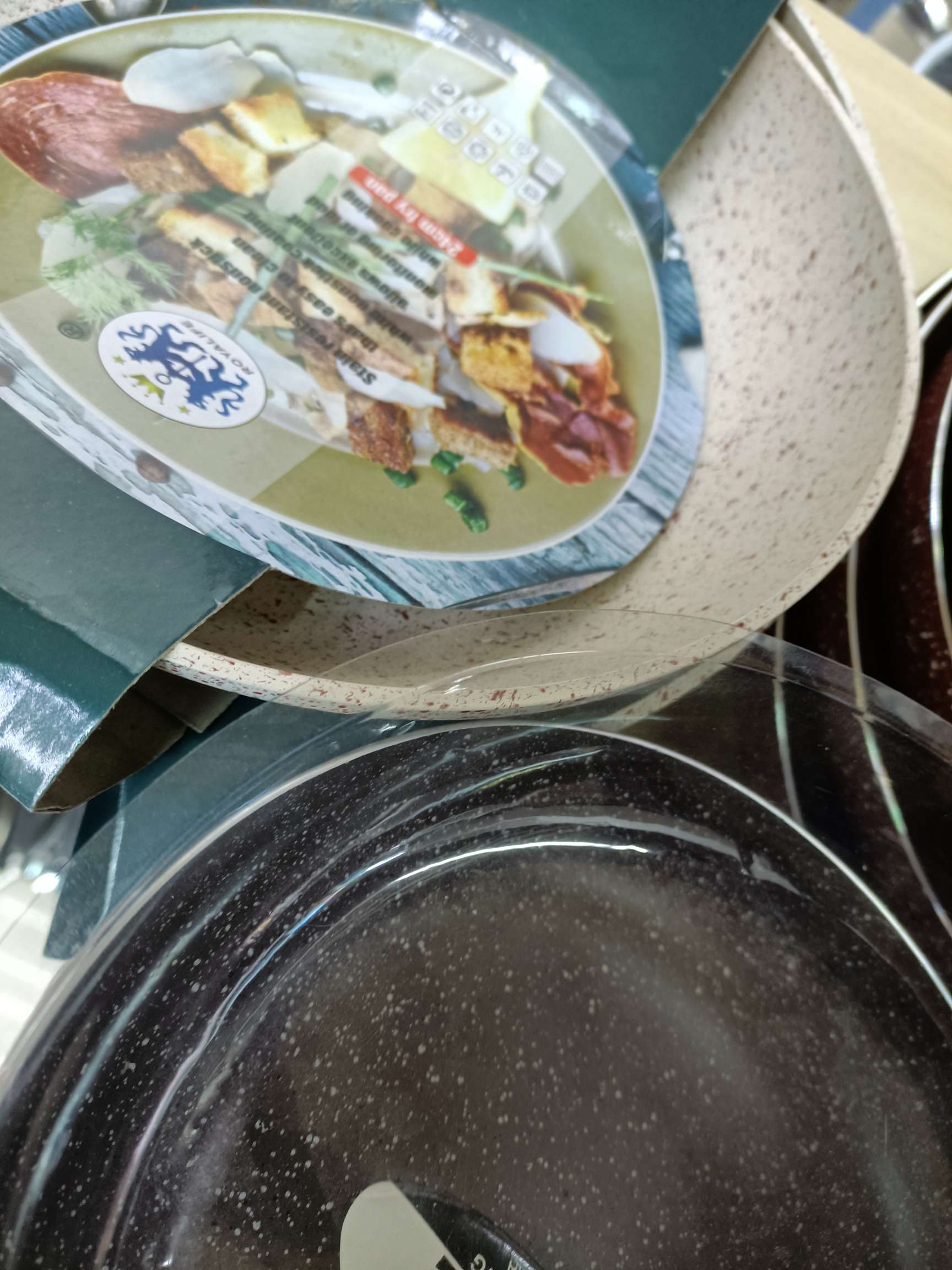 Marble frying pan, tourmaline frying pan, non-stick aluminum