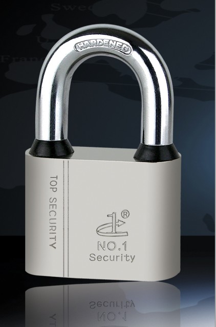 Large round corner padlock