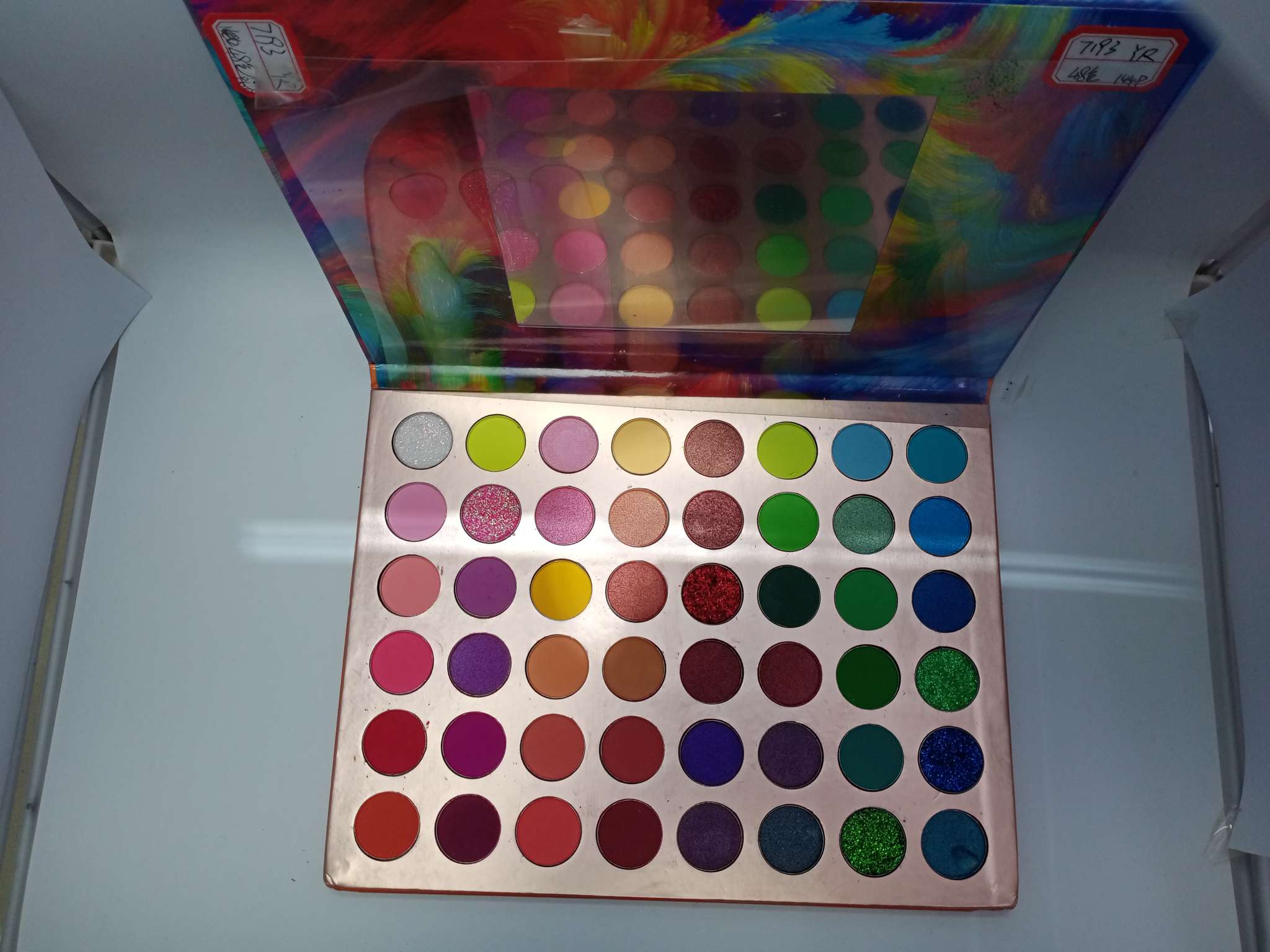 48-color eye shadow, sequined eye shadow, bright eye shadow, multi-color and versatile daily eye shadow palette details Picture