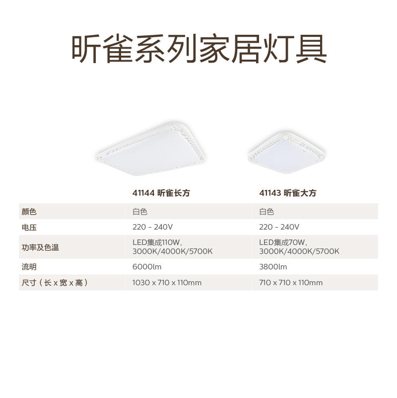 Philips Xinque LED ceiling light with three-color variable light for dining and living rooms undefined